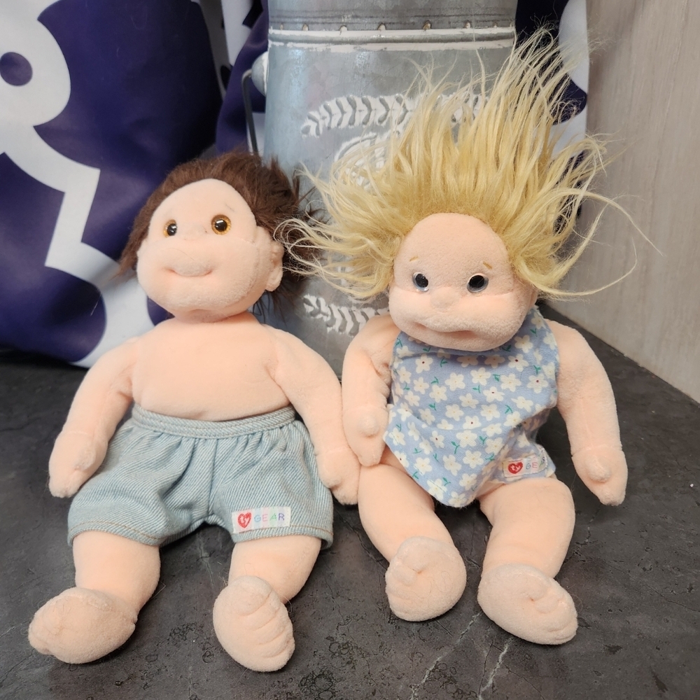 Vintage 1999 Ty Plush Buddy Doll Set